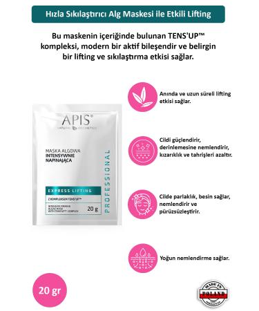 Apis Natural Cosmetics Algae Mask - Ekspres Lifting - 20gr