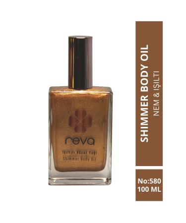 REVA Shimmer Body Oil Bronze - Shimmer Body Oil 100 ml - No: 580 - Vegan & Clean Content