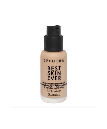 Sephora Best Skin Ever Liquid Foundation Texture: Liquid Coverage: Medium Finish: Satin Skin Type: All Skin Types
