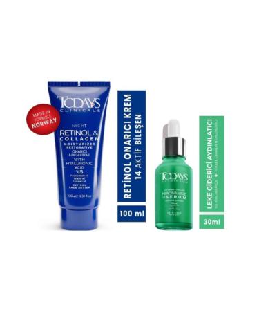 TODAYS CLINICALS Todays Clinicals Repair Cream 100ml+%5 Niacinamide + Brightening Serum + Centella Asiatica + Zinc Pc