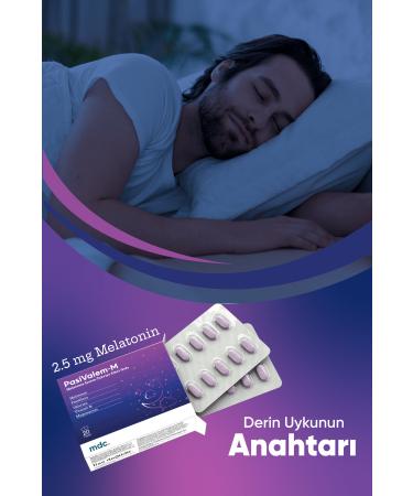 MDC Pasivalem Melatonin (MELATONIN PASSIFLORA VALERIAN B6 MAGNESIUM) 20 Tablets - Buy Online on GoSupps.com