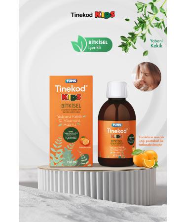 Tums Tinekod Kids | Herbal Liquid Food Supplement for Children | Vit. C Wild Thyme 150ml