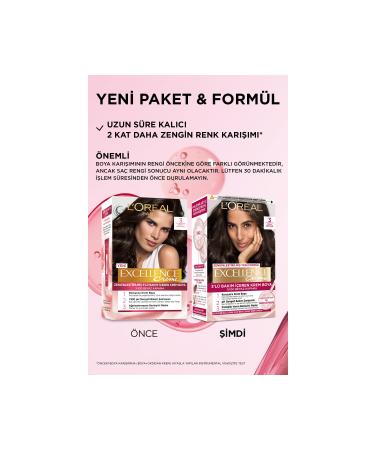 L'Oreal Paris Excellence Creme Hair Dye 3 Dark Chestnut - Buy Online on GoSupps.com
