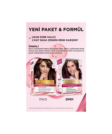 L'Oreal Paris Excellence Creme Hair Dye 4.15 Fascinating Brown - Buy Online on GoSupps.com