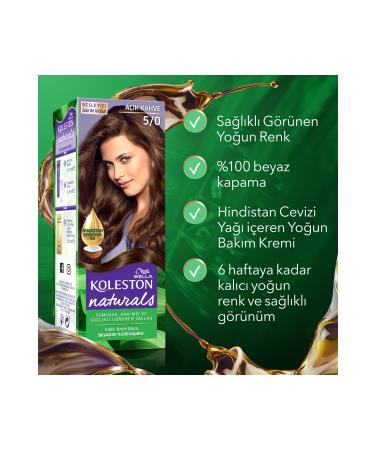 Wella Koleston Naturals Hair Dye 5/0 Light Brown X2 Set - Buy Online on GoSupps.com