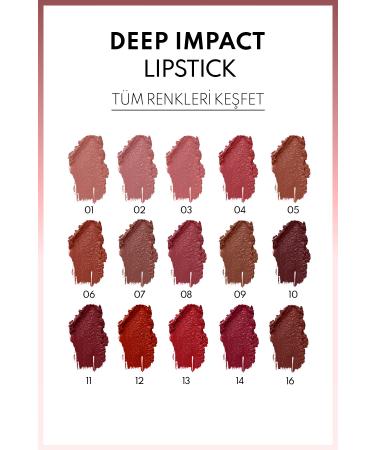 Note Cosmetics Deep Impact Lipstick Creamy Texture Semi-Glossy Lipstick 10 Fall in Pink - Brown - Buy Online on GoSupps.com