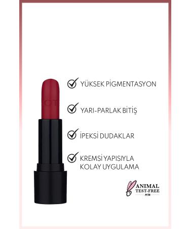 Note Cosmetics Deep Impact Lipstick Creamy Texture Semi-Glossy Lipstick 14 Warm Cherry - Red - Buy Online on GoSupps.com