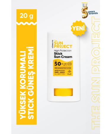 G rkito The Sun Project High Protection New Generation Filtered Waterproof Stick Sun Cream 50+ SPF PA 20 G