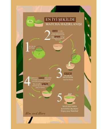 Mim and More Vanilla Matcha - Vanilla Flavored Matcha 100 gr - Buy Online on GoSupps.com