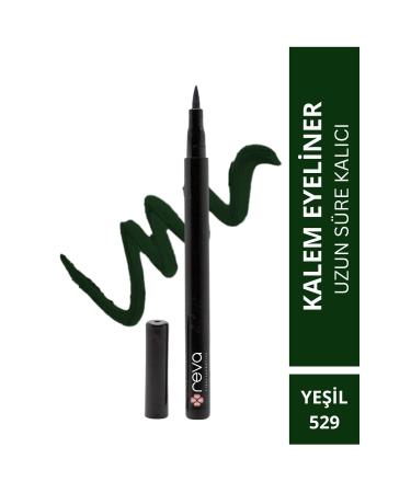 REVA Green Eye Pencil & Green Eyeliner No: 529 - Vegan & Clean Content