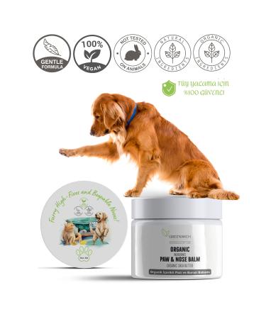 Greenwich Zero Point of Beauty Paw Nose Moisturizing Balm Vegan Organic Content Natural Cat Dog Crack Protection Care Cream 50 ml - Buy Online on GoSupps.com