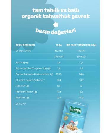 Humm Organic Whole Grain and Honey Breakfast Cereal Snack Pack - 4 Pieces - Buy Online on GoSupps.com