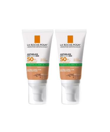 La Roche Posay Anthelios UVmune400 Spf 50+ Oil Control Tinted Sun Cream 50 ml 2 Pieces