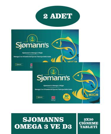 Sjomann's Omega-3 High 30 Chewable Gel Tablets 2 Pieces