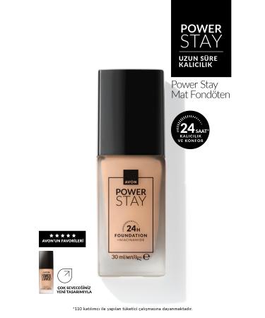 Avon Power Stay Matte Foundation-315N PURE BEIGE
