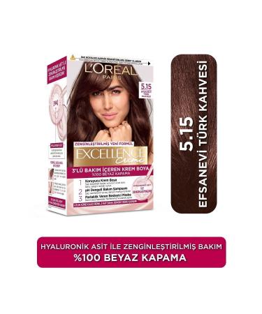 L'Oreal Paris Excellence Creme Hair Dye 5.15 Legendary Turkish Coffee