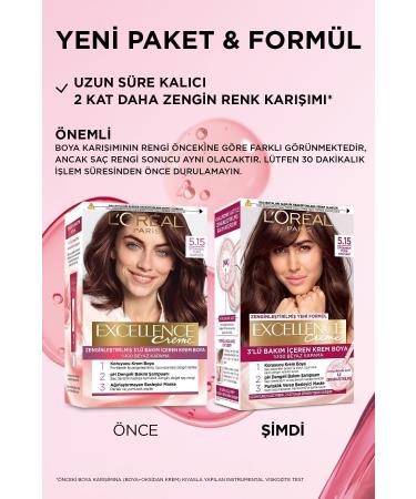 L'Oreal Paris Excellence Creme Hair Dye 5.15 Legendary Turkish Coffee - Buy Online on GoSupps.com