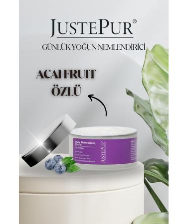 JUSTEPUR Acai Berry Daily Intensive Facial Moisturizer Brightening Regenerating Water-Based All Skin Types 50 ml - Buy Online on GoSupps.com
