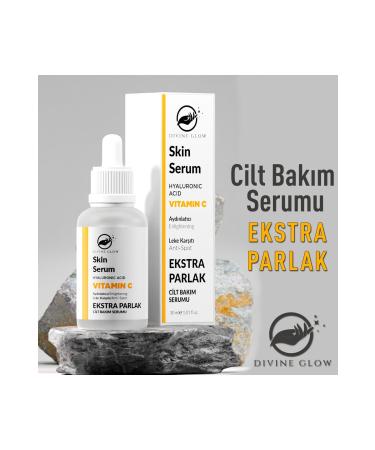 Divine Glow Vitamin C & Hyaluronic Acid Extra Bright Brightening and Anti-Spot Face Serum 30 ML - Buy Online on GoSupps.com