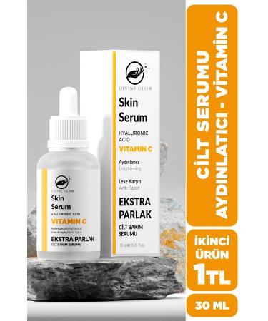 Divine Glow Vitamin C & Hyaluronic Acid Extra Bright Brightening and Anti-Spot Face Serum 30 ML