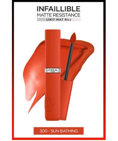L'Oreal Paris L'oreal Lipstick Inf La Matte Resistance 300