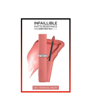 L'Oreal Paris L'oreal Lipstick Inf La Matte Resistance 123