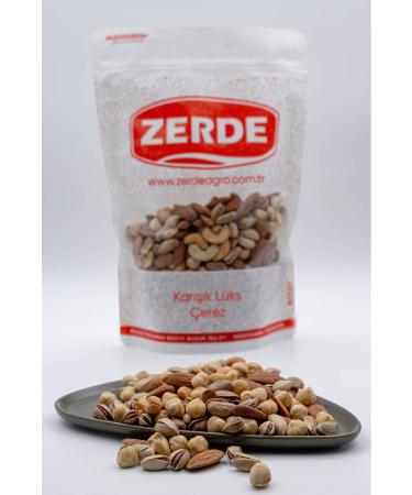 ZERDE Mixed Lux Nuts (Hazelnut Pistachio Almond and Cashew) 1 KG - Buy Online on GoSupps.com