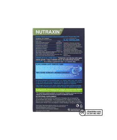 Nutraxin Probiota Advanced Probiotic Complex Containing Supplementary Food 60 Tablets - Buy Online on GoSupps.com