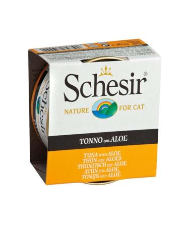 Schesir Tuna and Aloe Vera Jelly Adult Cat Canned Food 85 gr - Petshopundan