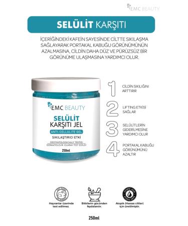EMC BEAUTY Cellulite and Stretch Mark Eliminator Body Shaping Firming Gel 250 ml - Buy Online on GoSupps.com