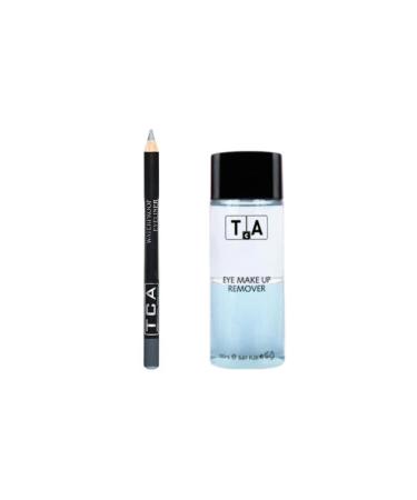 TCA Studio Make Up Eye Makeup Remover 150 ml - Waterproof Eye Pencil Eyeliner (Dark Gray) Gift