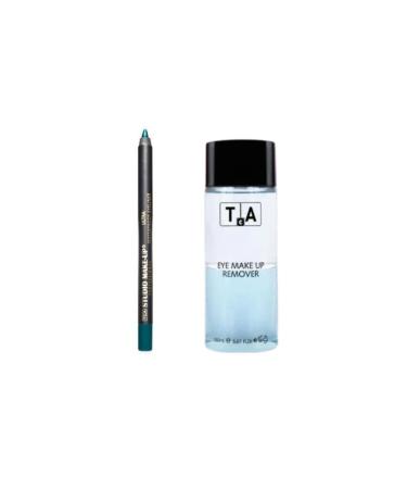 TCA Studio Make Up Eye Makeup Remover 150 ml - Waterproof Eye Pencil Eyeliner (Light Green) Gift