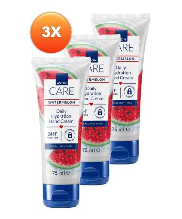 Avon Care Watermelon Scented Hand Cream 75 Ml. Set of Three - Buy Online on GoSupps.com