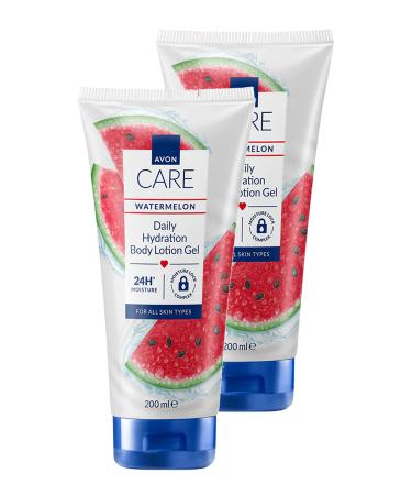 Avon Care Watermelon Watermelon Scented Body Lotion Gel 200 Ml. Set of Two