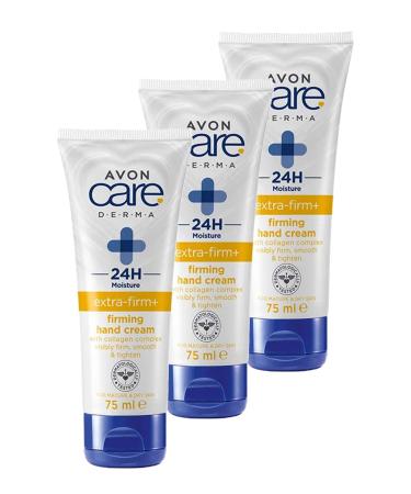 Avon Care Derma Extra Firming Hand Cream 75 Ml. Triple Set