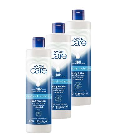 Avon Care Essential Moisturizing Body Lotion 400 Ml. Triple Set