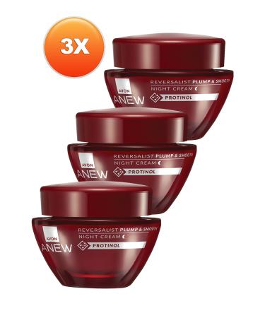 Avon Anew Reversalist Plump & Smooth Night Cream 50 Ml. Triple Set - Buy Online on GoSupps.com