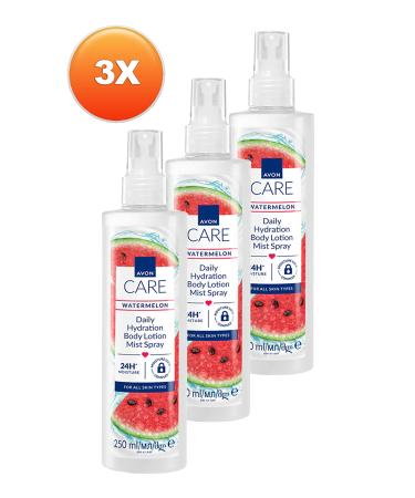 Avon Care Watermelon Watermelon Scented Moisturizing Body Lotion Spray 250 Ml. Set of Three - Buy Online on GoSupps.com