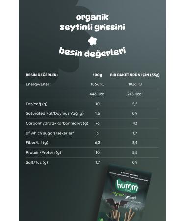 Humm Organic Vegan Olive Grissini Snack Pack - 8 pieces - Buy Online on GoSupps.com