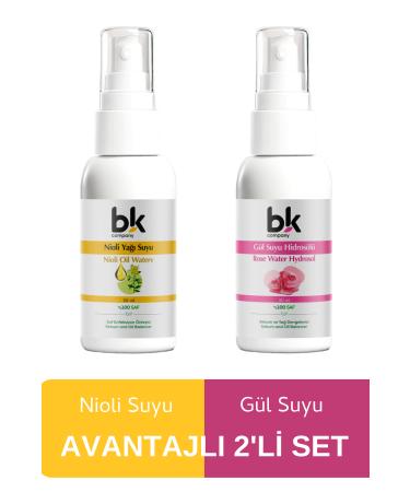 BK COMPANY Nioli Oil Water - Rose Water 2 Pack Advantageous Package