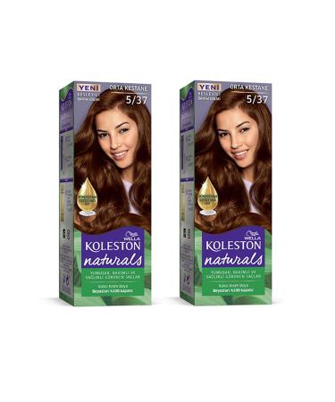 edikli store Naturals Hair Dye Medium Chestnut 5/37 2x Pack