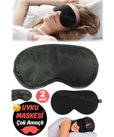 Gaggani 2 Pieces Light Silk Sleeping Mask - Flexible and Adaptable Structure Stylish Mask Specially Designed to Improve Sleep Quality