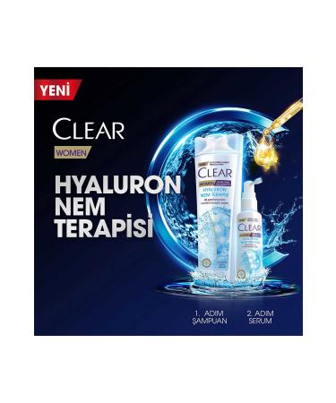 Clear Women Shampoo Hyaluron Moisture Therapy 350 ml Women Serum Hyaluron Moisture Therapy 90 ml X2 - Buy Online on GoSupps.com
