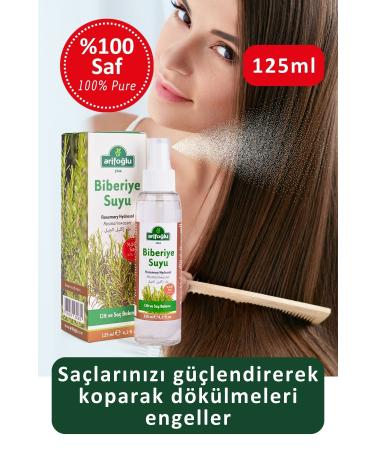 Arifo lu Rosemary Water 125ml %100 Pure Hair Strengthening Rosemary Hydrosol and Hair Tonic - Buy Online on GoSupps.com