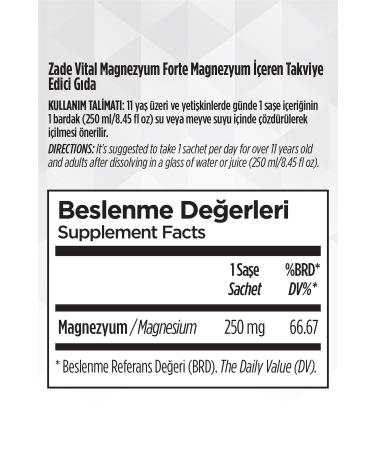 Zade Magnesium Forte 20 Sachets - Buy Online on GoSupps.com