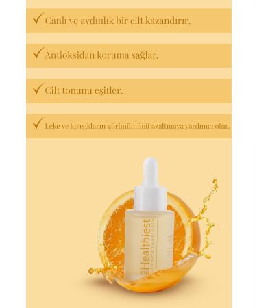 the Healthiest Luminous Vitamin C Serum 30 ML- Brightening and Skin Tone Equalizing Anti-Spot Skin Care Serum - Buy Online on GoSupps.com