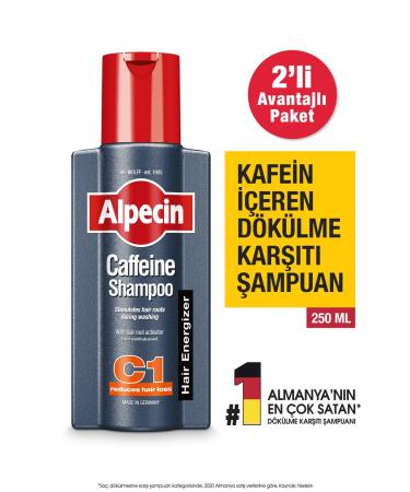 Alpecin C1 - Caffeinated Anti-Hair Loss Shampoo X2