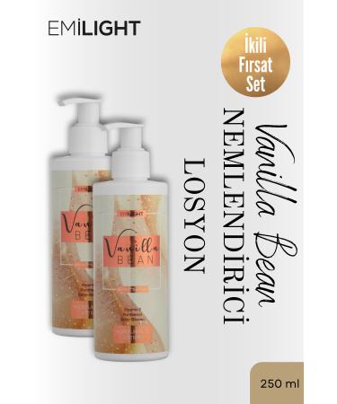 EMILIGHT Nourishing Care Moisturizing Effective Fast Absorption Vanilla Moisturizing Lotion (2X250ML)