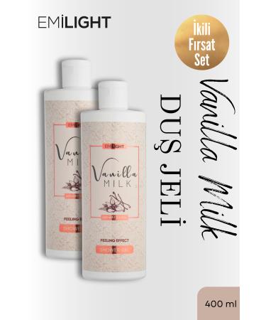 EMILIGHT Moisturizing and Nourishing Care Vanilla Milk Shower Care Gel (2X400ML)