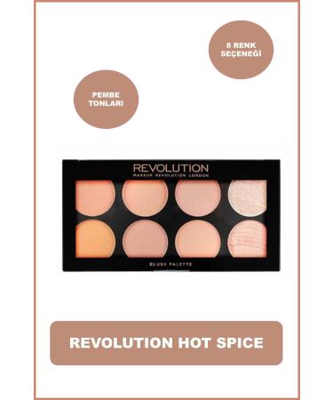 Revolution Hot Spice Ultra Pink Shades 8-Pack Blush Palette